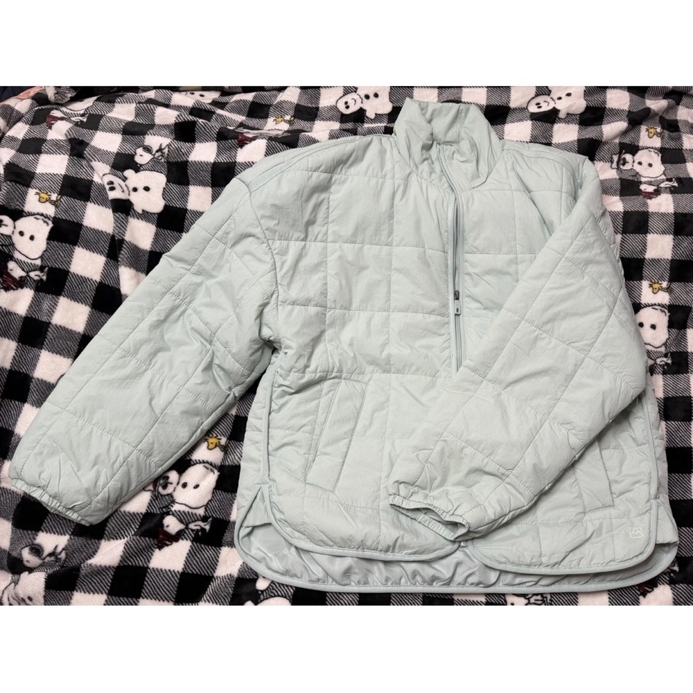 Avalanche Light Mint Quilted Pullover Jacket - image 1